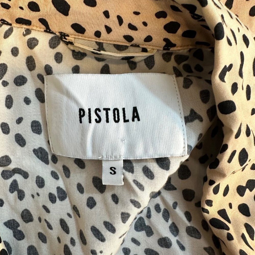Pistola Revolve Leopard Print Boxy Button Front T… - image 4